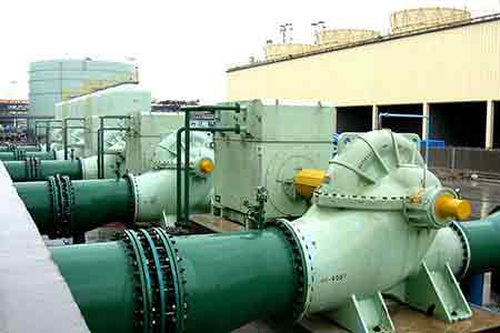 KPS系列单级双吸leyucom乐鱼官网在镇海炼化使用现场