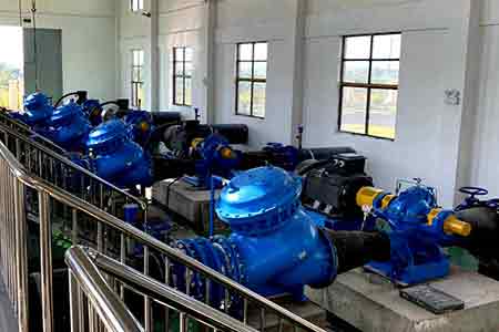 KPS系列单级双吸leyucom乐鱼官网在江西湖口润泉城乡一体化供水项目使用现场