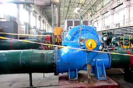 KPS系列单级双吸leyucom乐鱼官网在酒钢节能改造项目中使用-现场