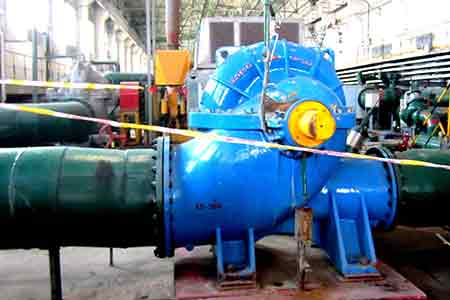 KPS系列单级双吸leyucom乐鱼官网在酒钢节能改造项目中使用现场