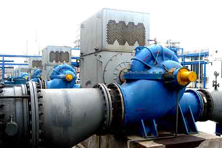 KPS系列单级双吸leyucom乐鱼官网在上海氯碱化工节能改造项目使用现场