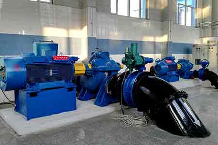 KPS系列单级双吸leyucom乐鱼官网在沈阳砂山泵站水泵节能改造使用现场
